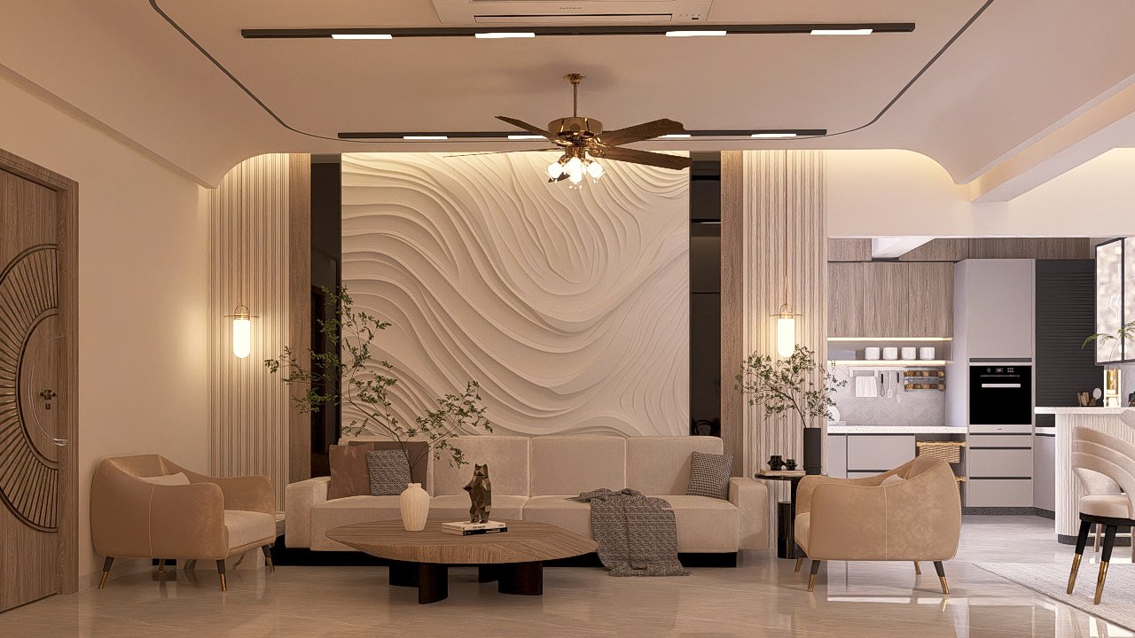 Modern studio apartment design