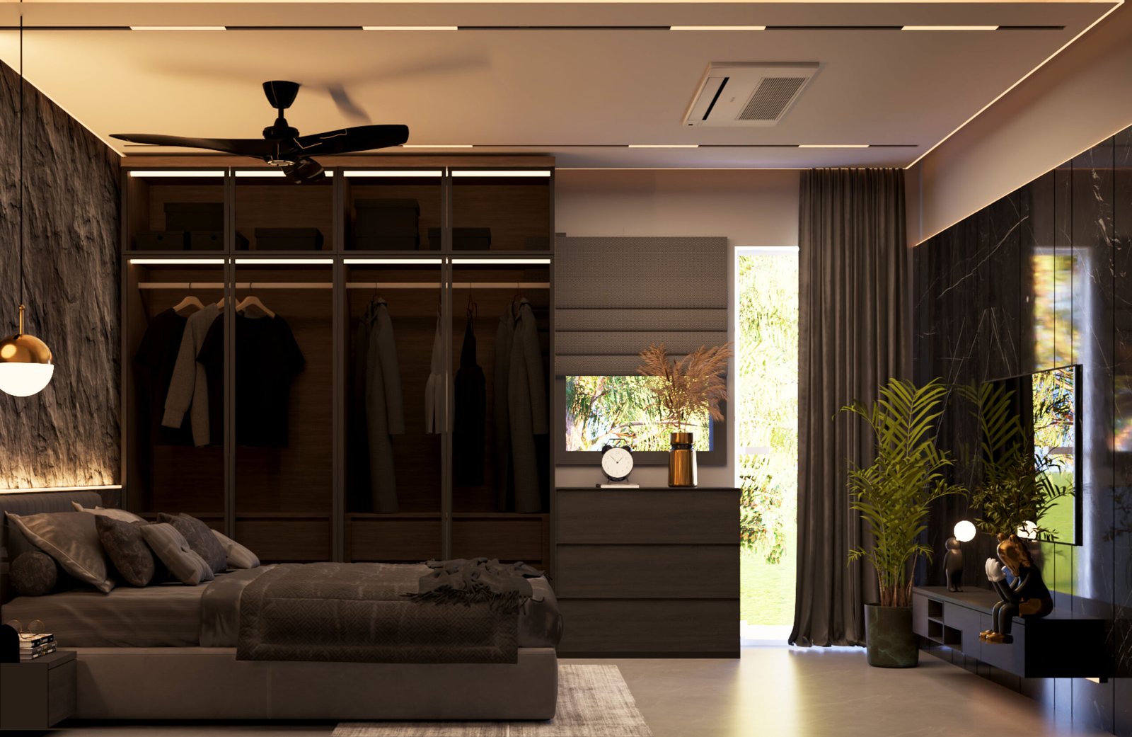 Modern studio apartment design